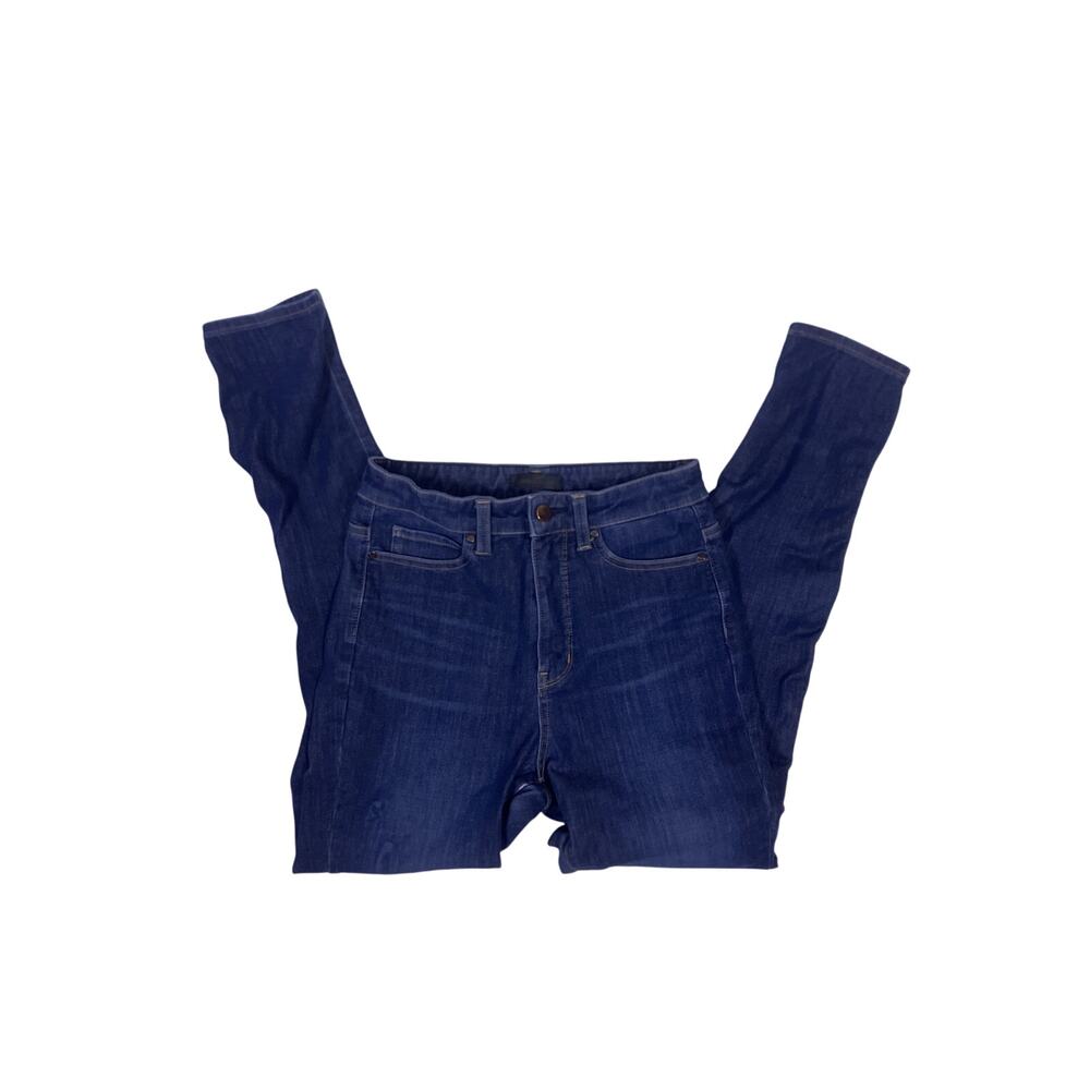 Uniqlo Blue Jeans Women’s Size 26 Cotton Mid Rise Straight Leg Denim Pants